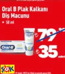 ORAL B PLAK KALKANI DİŞ MACUNU